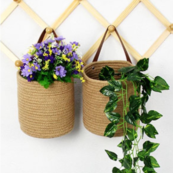 NEW Woven Hanging Baskets - Picture 3 of 5